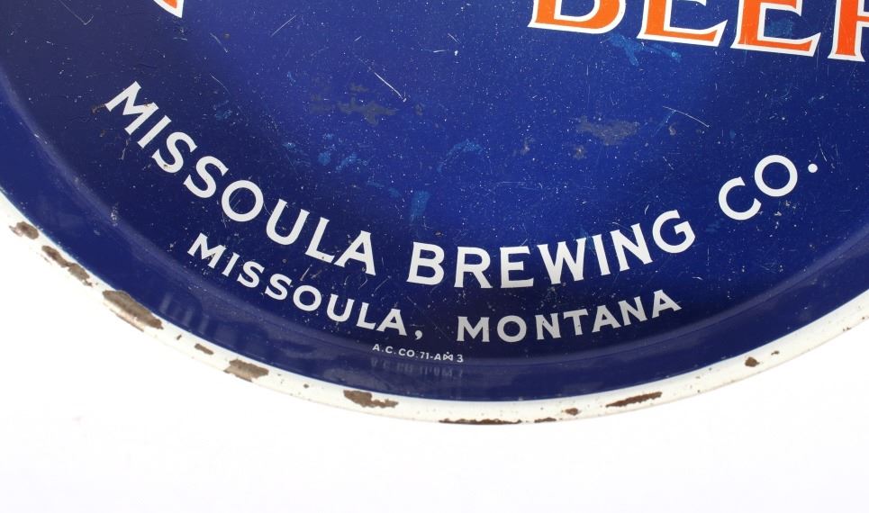 Missoula Brewing Co. Highlander Beer Tray Montana