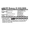 Image 1 : Lot - 23A - ICC Barbara K 4124-9636