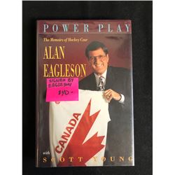 ALAN EAGLESON SIGNED  POWER PLAY  HARDCOVER BOOK