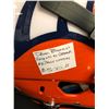 Image 2 : PHILLIP LINDSAY SIGNED LIMITED EDITION ORANGE DENVER BRONCO'S ON FIELD FOOTBALL HELMET (RARE)