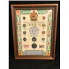 Image 1 : FRAMED CANADIAN COINAGE OF GEORGE VI