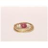 Image 3 : Signed Vintage 18K Gold Ruby Pearl Brooch