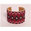 Image 1 : Handmade Leather and Beadwork Bracelet