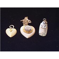 Vintage Gold and Mastodon Ivory Jewelry