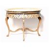 Image 2 : Carved Fruitwood Oval Coffee Table