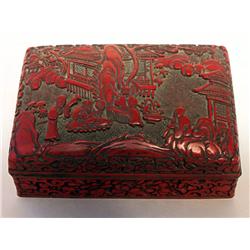 19th C. Cinnabar Box