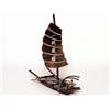 Image 2 : Carved Horn Model of a Chinese Junk