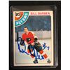 Image 1 : BILL BARBER SIGNED VINTAGE FLYERS HOCKEY CARD