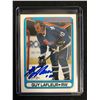 Image 1 : GUY LAFLEUR SIGNED VINTAGE NORDIQUES HOCKEY CARD