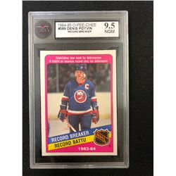 1984-85 O-PEE-CHE #389 DENIS POTVIN RECORD BREAKER (9.5 NGM)