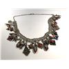Image 1 : SILVER NECKLACE - MIDDLE EAST STONE LOOK