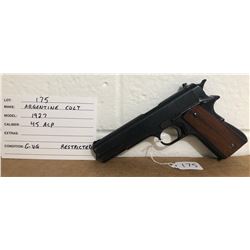 COLT, MODEL 1927, .45 ACP