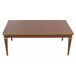 Jansen Style Louis Xv Style Brass Coffee Table