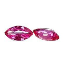 Matching Pair Madagascar Ruby Marquise Gemstones 5.27ctw