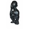 Image 2 : Wood Carved Sculpture Thinking Man