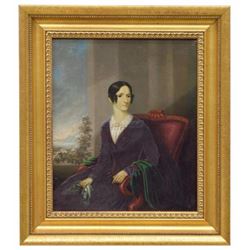 American School Portrait, Lady In Red Chair