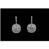 Image 1 : 18k White Gold Plated Cubic Zirconia Cz Drop Dangle Earrings
