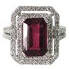 Image 2 : Lady's 14K White Gold Rubelite Dinner Ring