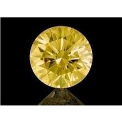 11ct Round Brilliant Cut Canary BIANCO Diamond