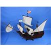 Image 5 : Wooden Santa Maria with Embroidery Tall Model Ship 30"