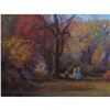 Image 10 : Antique Original Oil Painting On Canvas "autumn" Signed Bartholomew Sporer D1928