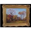 Image 1 : Antique Original Oil Painting On Canvas "autumn" Signed Bartholomew Sporer D1928