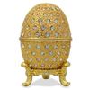 Image 1 : Faberge Inspired 2.5" 200 Crystals Gold Enamel Faberge Inspired Russian Easter Egg