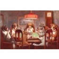 7 Dogs PLaying Poker