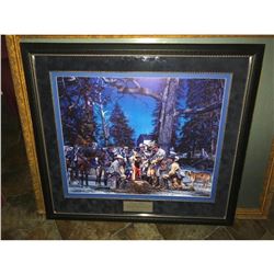 Limited Edition Framed Lithograph Print, Ranger Farewell by John Paul Strain, Civil War Scene