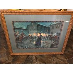 Limited Edition Framed Lithograph Print, The Palace Bar by Mort Kunstler