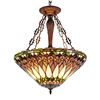 Image 1 : Tiffany-style Inverted Ceiling Pendant