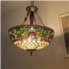 Image 3 : Tiffany-style Inverted Ceiling Pendant