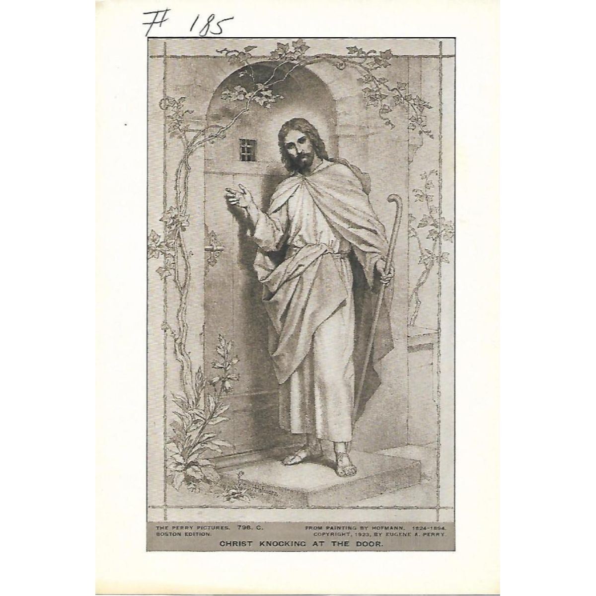 Vintage C1920a S Half Tone Print By Perry Pictures 798c Christ