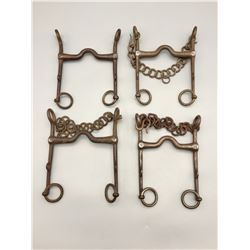 Set of Four US Calvary Bits, No. 1, 2, 3, and 4.