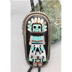 Exquisite Zuni Inlay Bolo Tie - Etsate