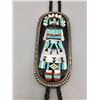 Image 9 : Exquisite Zuni Inlay Bolo Tie - Etsate