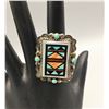 Image 2 : Nice, Sterling Silver and Inlay Ring