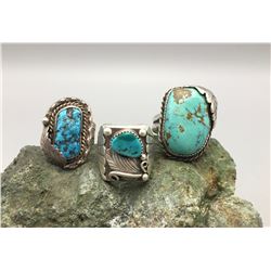 Three Vintage Larger Rings