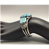 Image 7 : Nice Three Stone Turquoise Bracelet