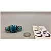 Image 8 : Nice Three Stone Turquoise Bracelet