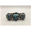 Image 1 : Nice Three Stone Turquoise Bracelet