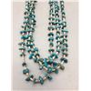 Image 1 : Fine 3-Strand Turquoise and Heishi Necklace