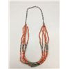 Image 2 : Four Strand Coral and Turquoise Necklace