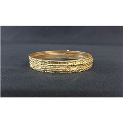 18K Gold Bangle Bracelet