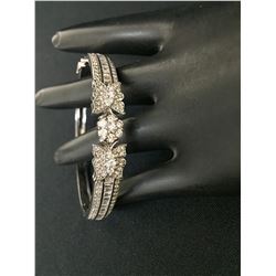 18K White Gold and Diamond Bracelet