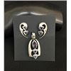 Image 1 : Amethyst Sterling Silver and 14K Gold Pendant and Earrings Set