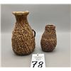 Image 7 : Two Vintage Twined Apache Baskets