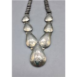 Vintage “Pillow” Sterling Silver Necklace