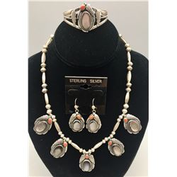 Roy Vandever Necklace, Bracelet, and Earrings Set