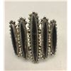 Image 1 : Mid-Century Sterling Silver and Obsidian Bracelet